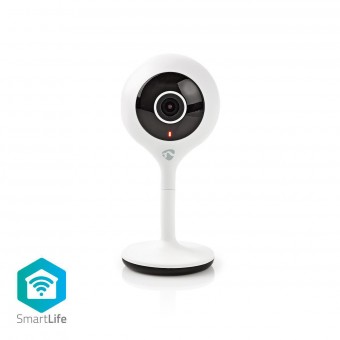SmartLife innendørskamera | Wi-Fi | HD 720p | Cloud / microSD (ikke inkludert) | Nattesyn | Android™ / IOS | Hvit