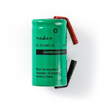 Oppladbar Ni-MH batteripakke | 1,2 V| Betalbar | 2400 mAh | Forhåndslastet | 1-polybag | N/A | Loddebolt | Grønn