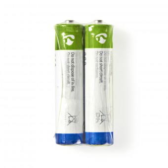 Sink-karbonbatteri AAA | 1,5 V| Sink Karbon | 2-krympe pakning | R03 | Ulike enheter | Blå / Grønn / Hvit