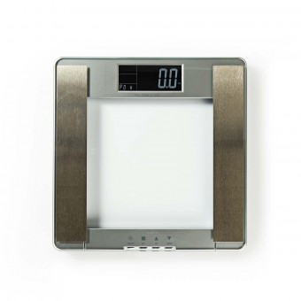 Personlig vekt | Digital | Sølv | Herdet glass | Maksimal vektkapasitet: 180 kg | Kroppsanalyse