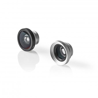 Kameralinsen Kit | Smarttelefon / Nettbrett | 3-i-1 | Linse type: Fish Eye / Macro / Wide Angle | Skrue og plugg