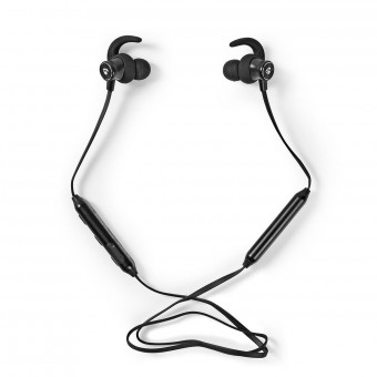 Sportshodetelefoner | Bluetooth | In-Ear | Fleksibel ledning | Svart