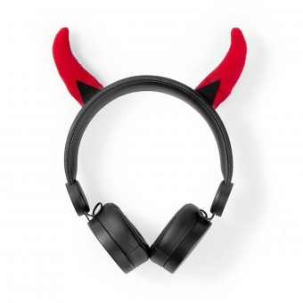 Kablede On-Ear-hodetelefoner | 3,5 mm | Kabellengde: 1,20 m | 85 dB| Rød svart