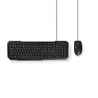 Mus og tastatursett | Kabel | Mus og tastaturtilkobling: USB | 800 dpi | US International | amerikansk layout