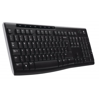K270 Wireless Keyboard Standard USB US International Black