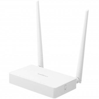 Trådløst modem / ruter N300 2,4 GHz Wi-Fi / 10/100 Mbit Hvit