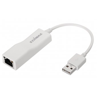 USB 2.0 Fast Ethernet Adapter 10/100 Mbit Hvit