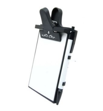 Universal notatholder for bil inkludert penn og blokk