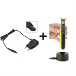 Philips Oneblade Ladeholder - Svart - med Kompatibel Lader til QP2520