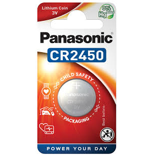 Panasonic CR2450 Lithium Button Cell - 1 stk