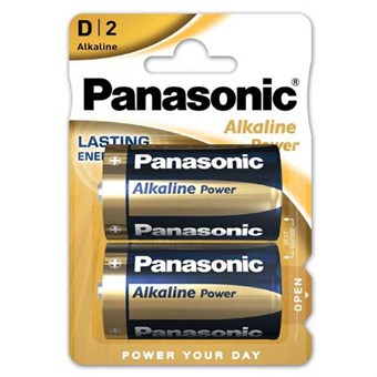 Panasonic Alkaline Power D-batterier - 2 stk
