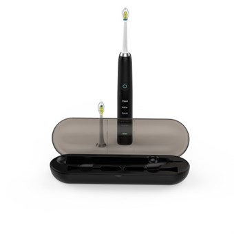 Elektrisk tannbørsteholster + reiselader - Passer til Philips Sonicare DiamondClean HX9210 - Svart