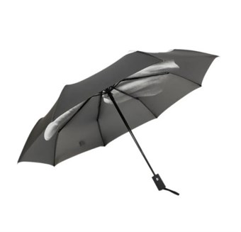 Sammenleggbar Paraply med Langfinger, Svart