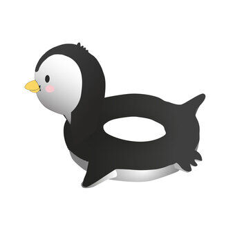 Dukke Svømme Ring Pingvin, 35-45 cm