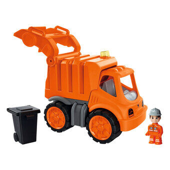Stor power worker midi søppelbil med figur