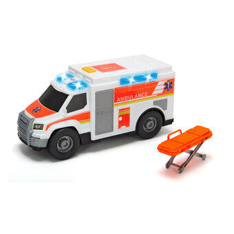 Dickie ambulanse og båre med lys og lyd