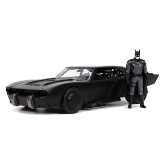 Jada Batman med støpt batmobilbil 1:24