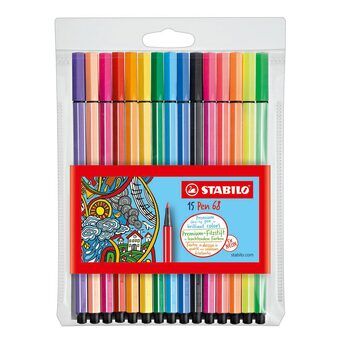 STABILO Pen 68 - 15 farger
