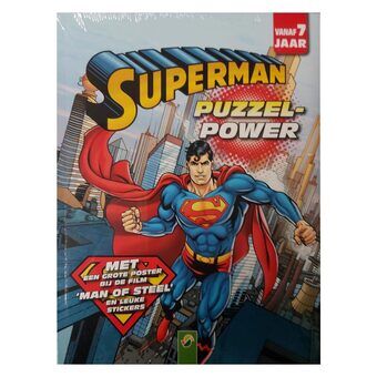 Supermann kraftbrev puslespill og labyrint aktivitetsbok