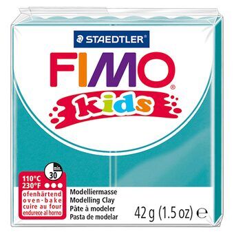 Fimo Kids modelleringsleire turkis, 42gr