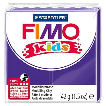 Fimo Kids modelleringsleire lilla, 42gr