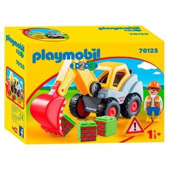PLAYMOBIL 1.2.3. traktorgraver - 70125