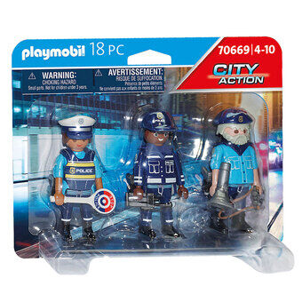 Playmobil City Action politi-figursett - 70669