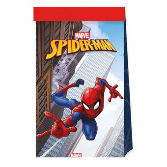 Papirpartyposer FSC Spider-Man, 4 stk.