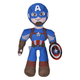 Disney plysj Marvel Captain America bevegelig, 25 cm