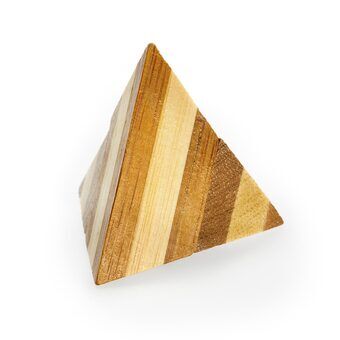 3d bambus hjerne puslespill pyramide *