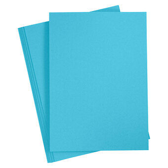 Farget papp knallblå a4, 20 Ark