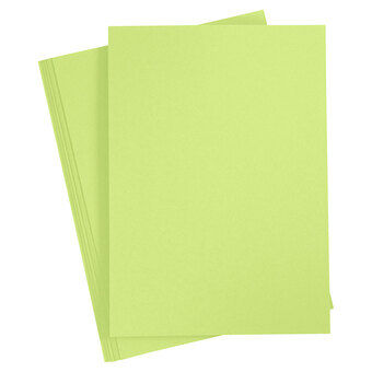 Farget papp limegrønn a4, 20 Ark