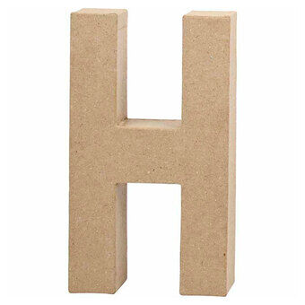 Papirmasse bokstav - H, 20,5 cm
