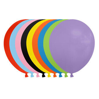 Ballonger Blandede Farger 30cm, 100 stk.