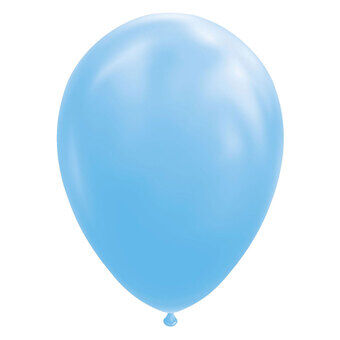 Ballonger lyseblå 30 cm, 10 stk.