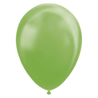 Ballonger Metallisk Grønn 30cm, 10 stk.