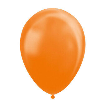 Ballonger Metallic Orange 30cm, 10stk.