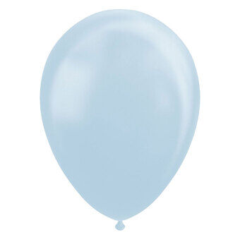 Ballonger Pearl Lysblå 30cm, 10 stk.