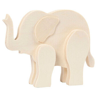 Trehåndverk - Elefant