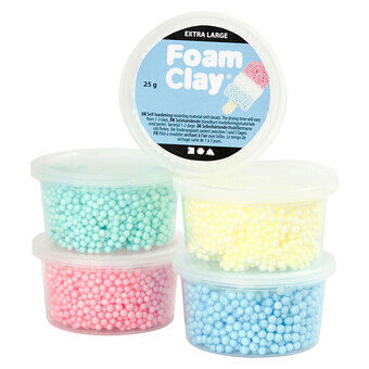 Foam Clay ekstra Stor, 5 farger