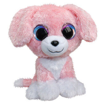 Lumo Stars plysj - pinky dog, 15 cm