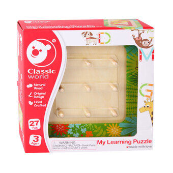 Classic world my wood learning puslespill, 29 deler.