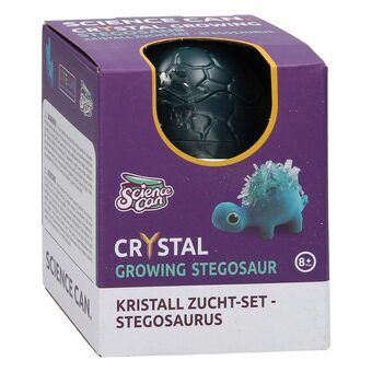 Krystalldinosaur voksesett stegosaurus