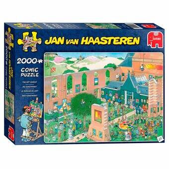 Jan van haasteren puslespill - kunstmarkedet, 2000 biter.
