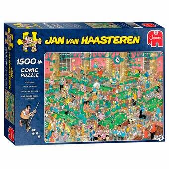 Jan van haasteren puslespill - kritt på tid!, 1500 biter.