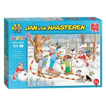 Jan van haasteren puslespill junior - snømann, 150 stk.