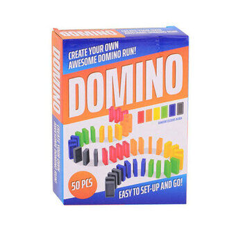 Fargede dominoer, 50 stk.