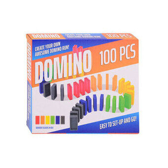 Fargede dominoer, 100 stk.