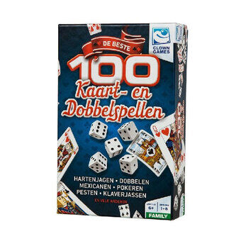 Klovnespill 100 kort- og terningspill