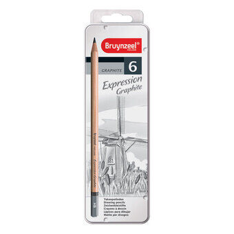 Bruynzeel Expression Graphite blyanter, 6 stk.